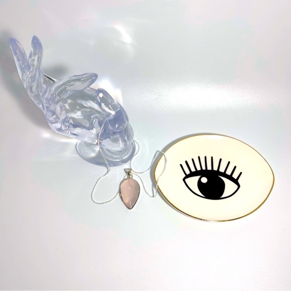 π Lovely clear pink quartz necklace - Picture 4 of 9